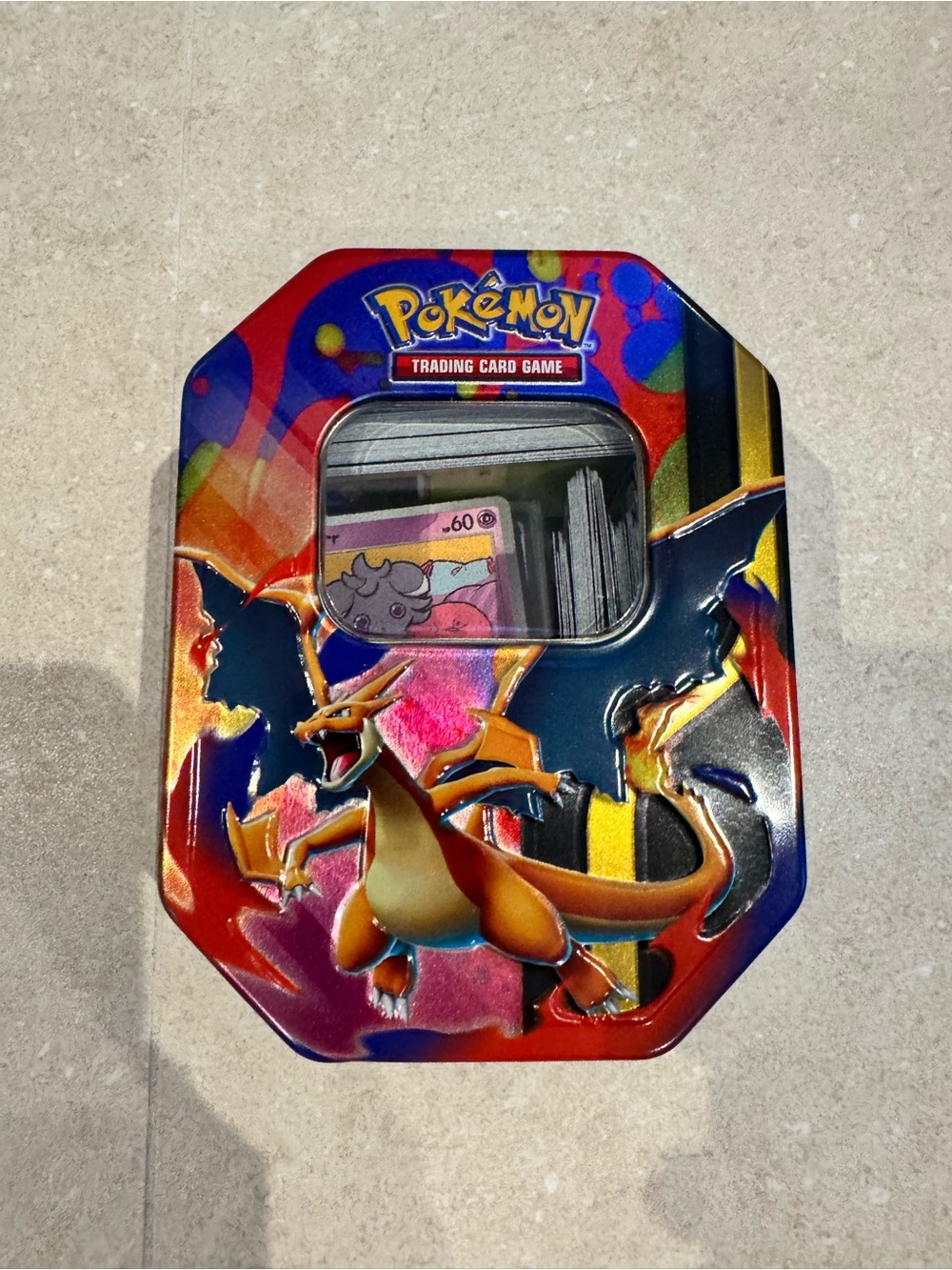 POKEMON CHARIZARD TIN with MISC BULK